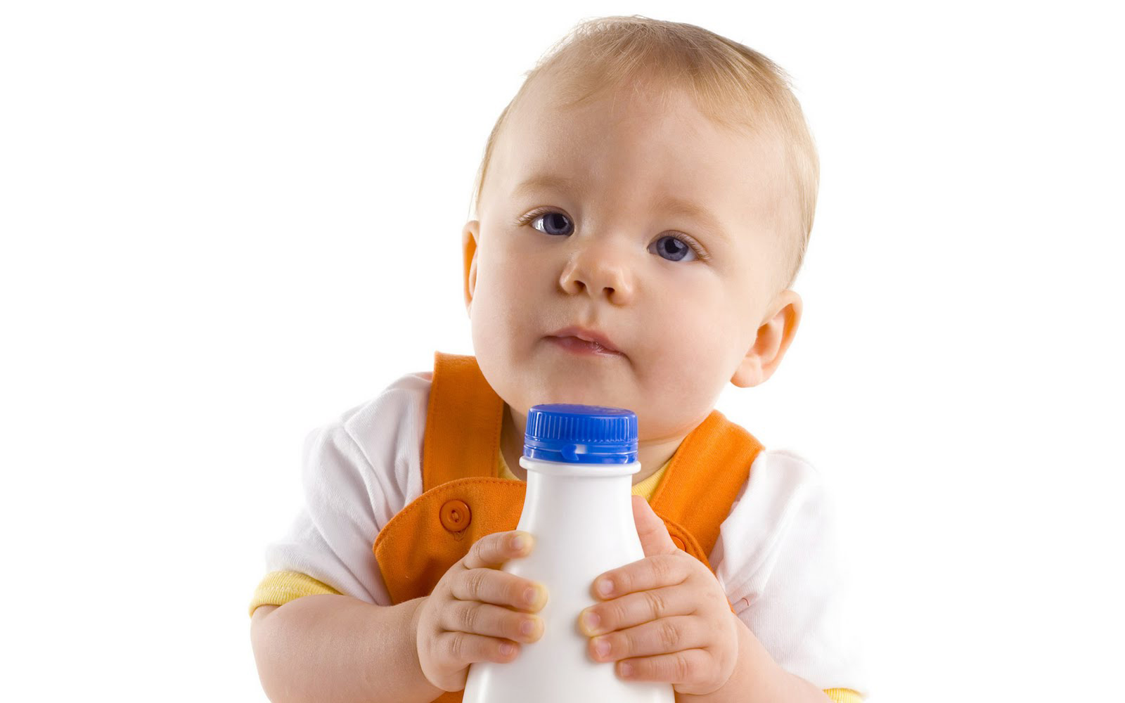 Beautiful Baby Wallpaper Little Boy Holding A Plastic Bottle