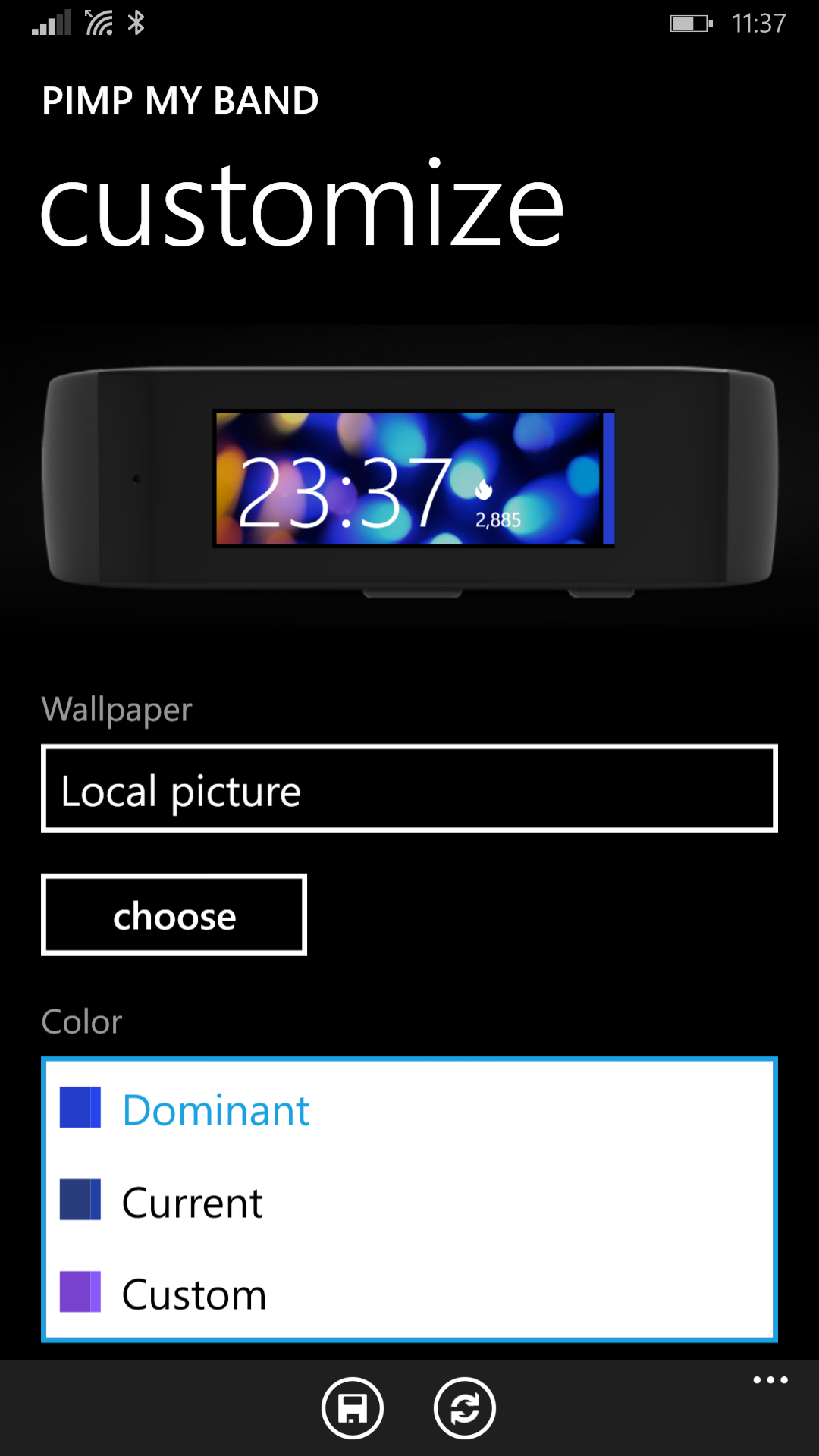 Pmb Will Sync Your Background Wallpaper And Accent Color To Band