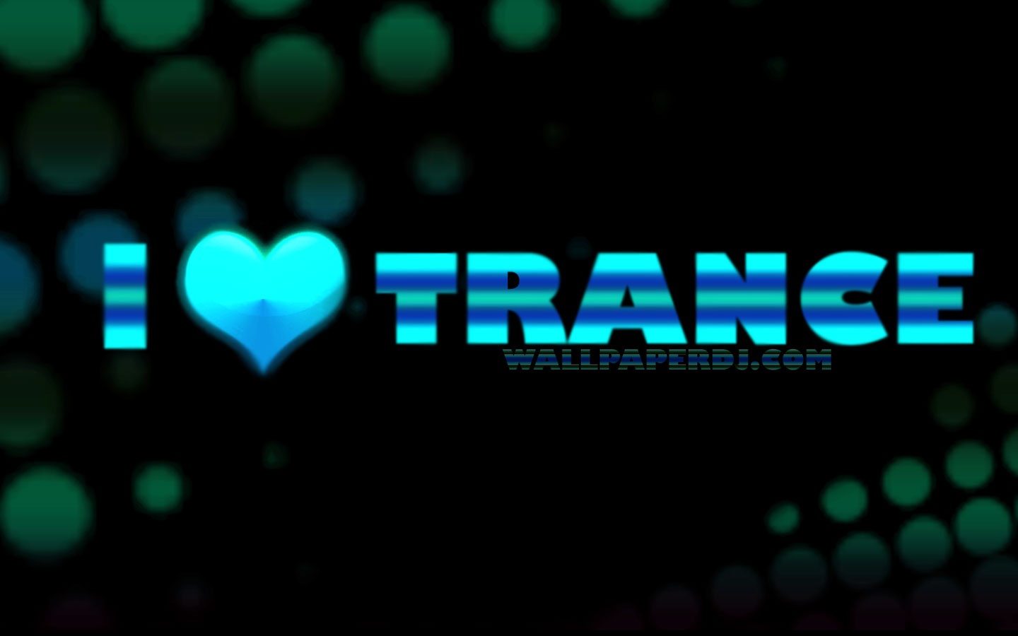 Love Trance Music Wallpaper Typography On An Electric Style Desktop