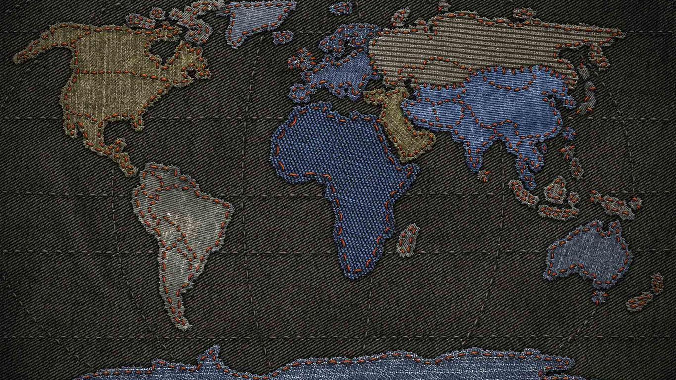 Cool World Map Desktop Wallpaper Widescreen