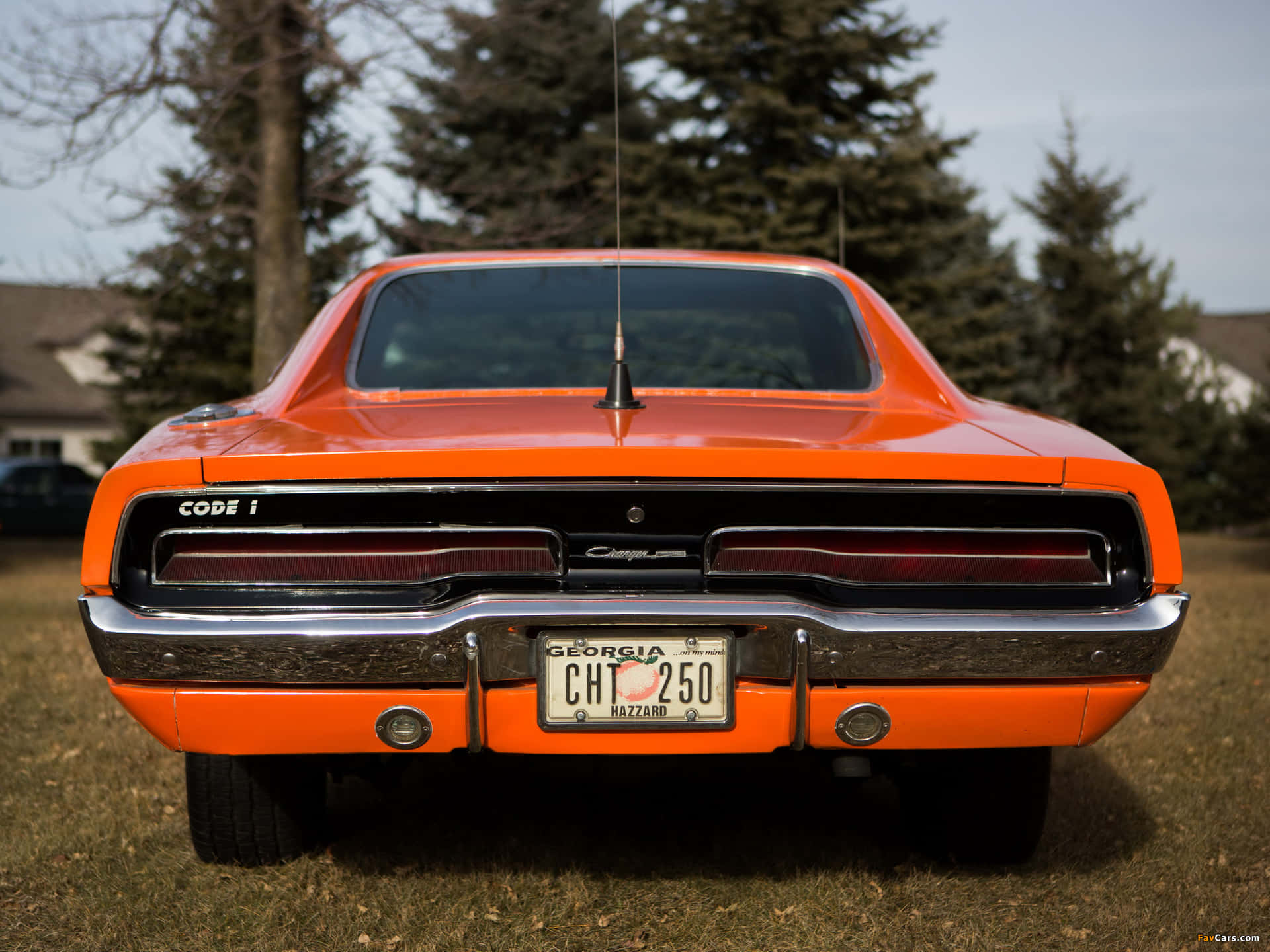 General Lee Car Back Wallpaper