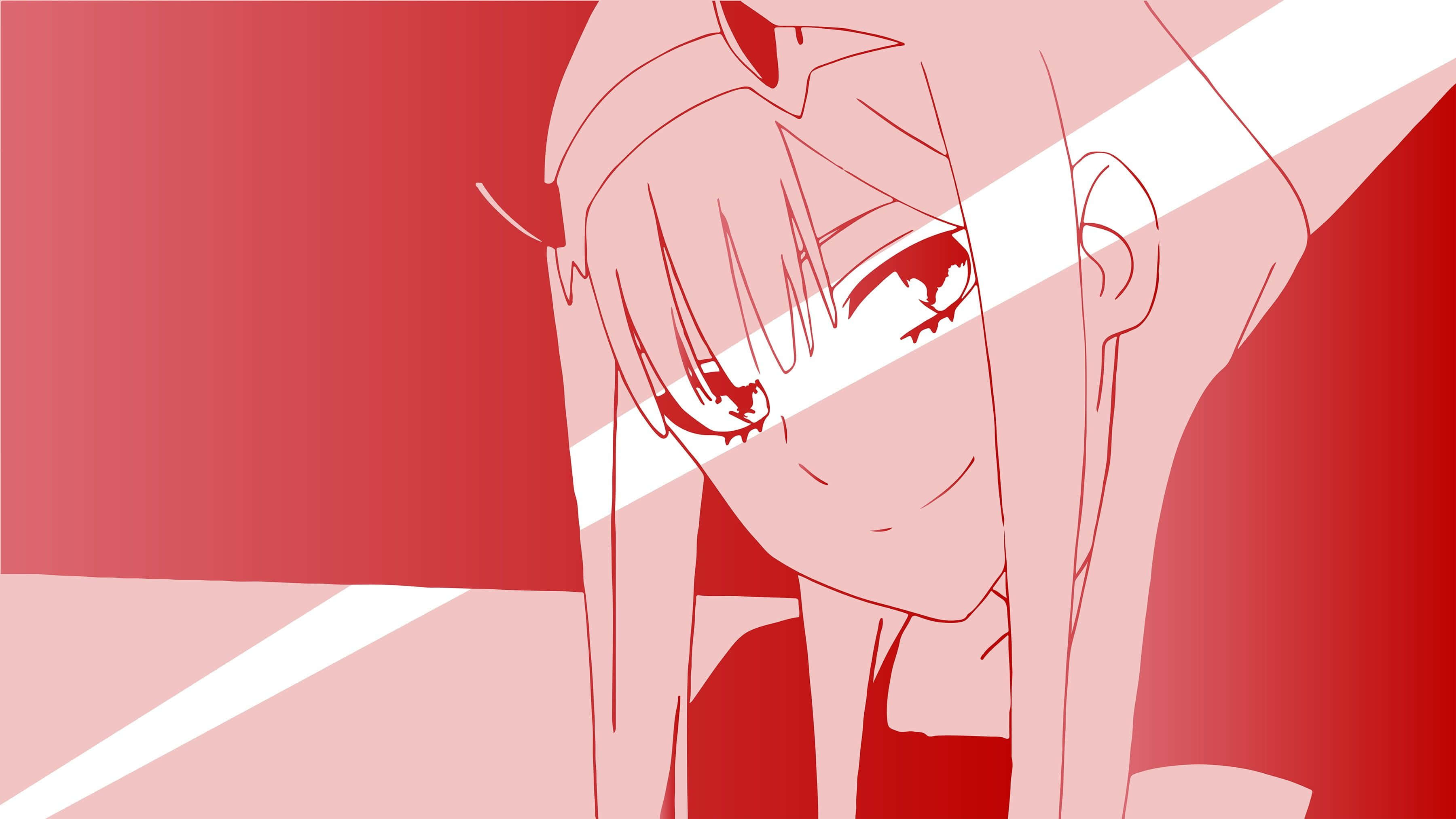 Upgrade Your Laptop To A Red Aesthetic Anime Design Wallpaper