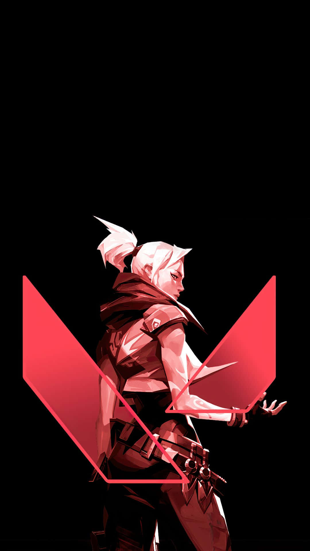 iPhone Xs Valorant Pink Jett Background Wallpaper