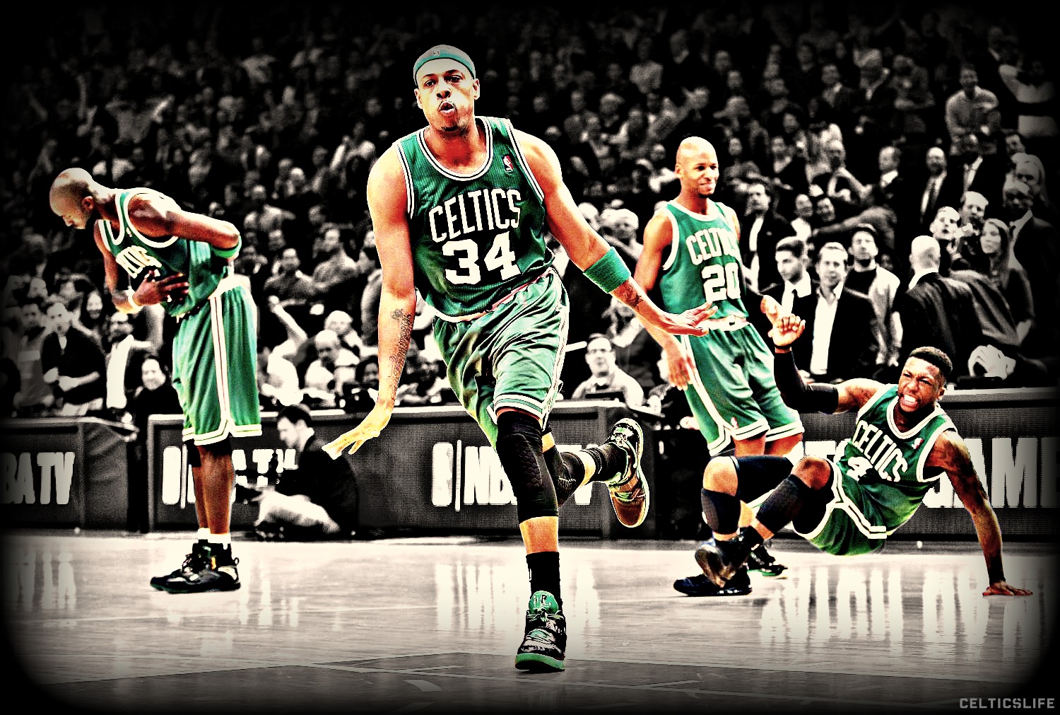 Boston Celtics Background Wallpaper Wallapik