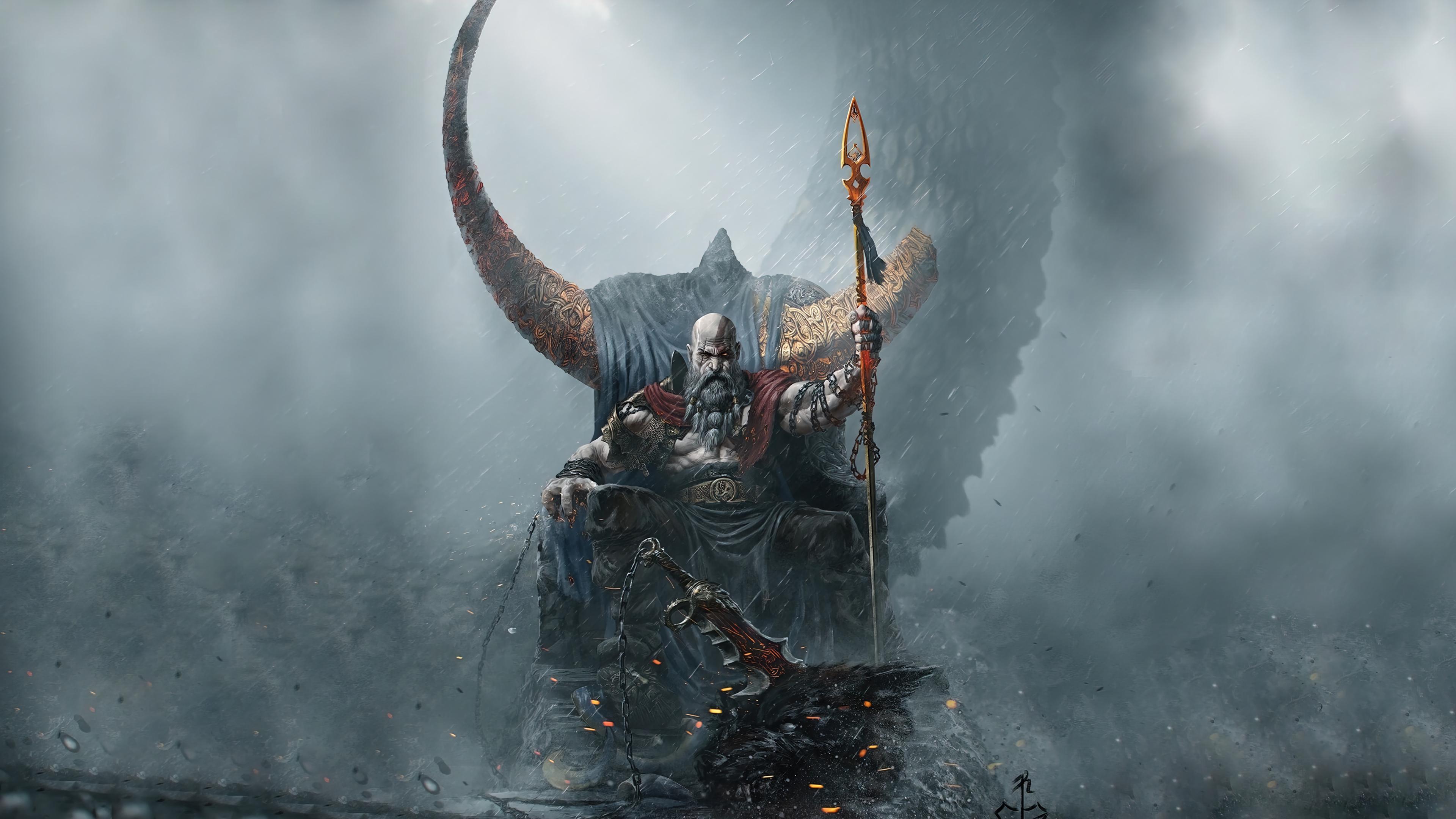 Kratos God Of War Ragnarok Wallpaper 4k Pc Desktop 8181a
