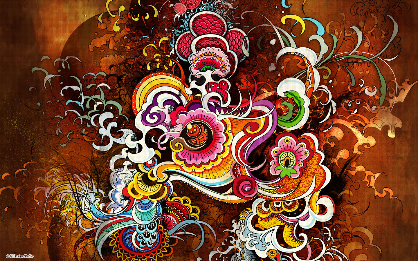 Colorful Illustration Wallpaper For Your Desktop