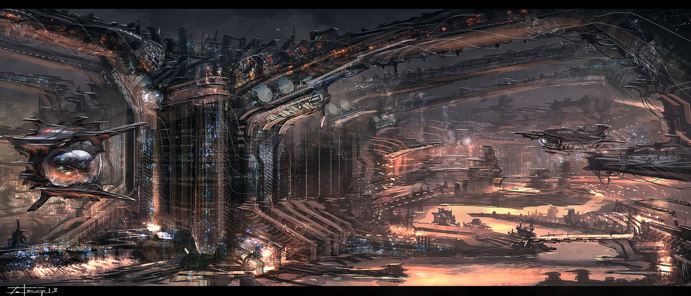 Sci Fi City By Zakforeman