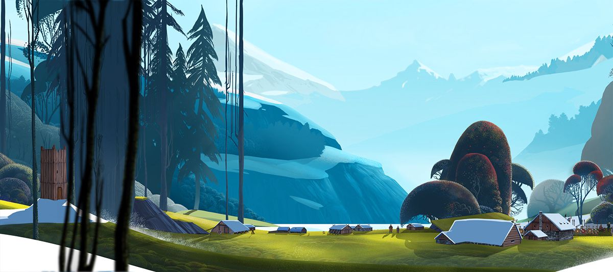 Banner Saga Part2 On Landscape Background