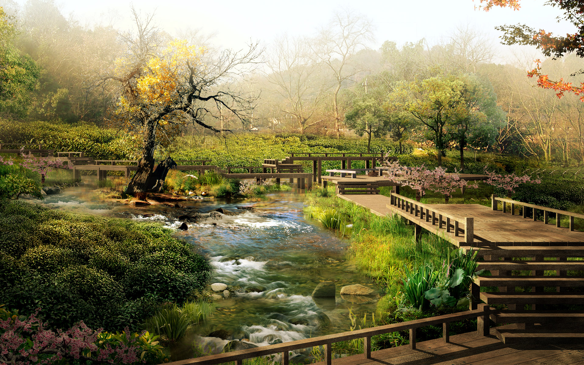 48 Chinese Scenery Wallpaper On, Beautiful Chinese Landscape Wallpaper Pictures