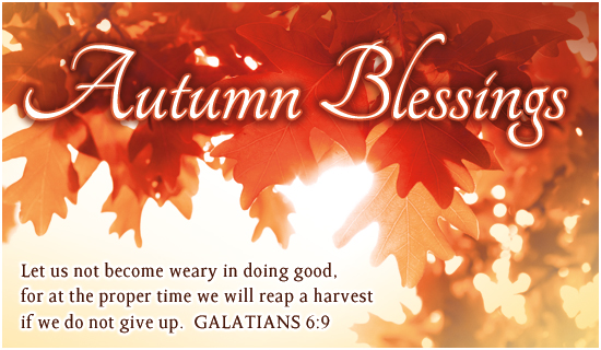 Autumn Blessings Autumn Holidays eCard   Free Christian Ecards Online