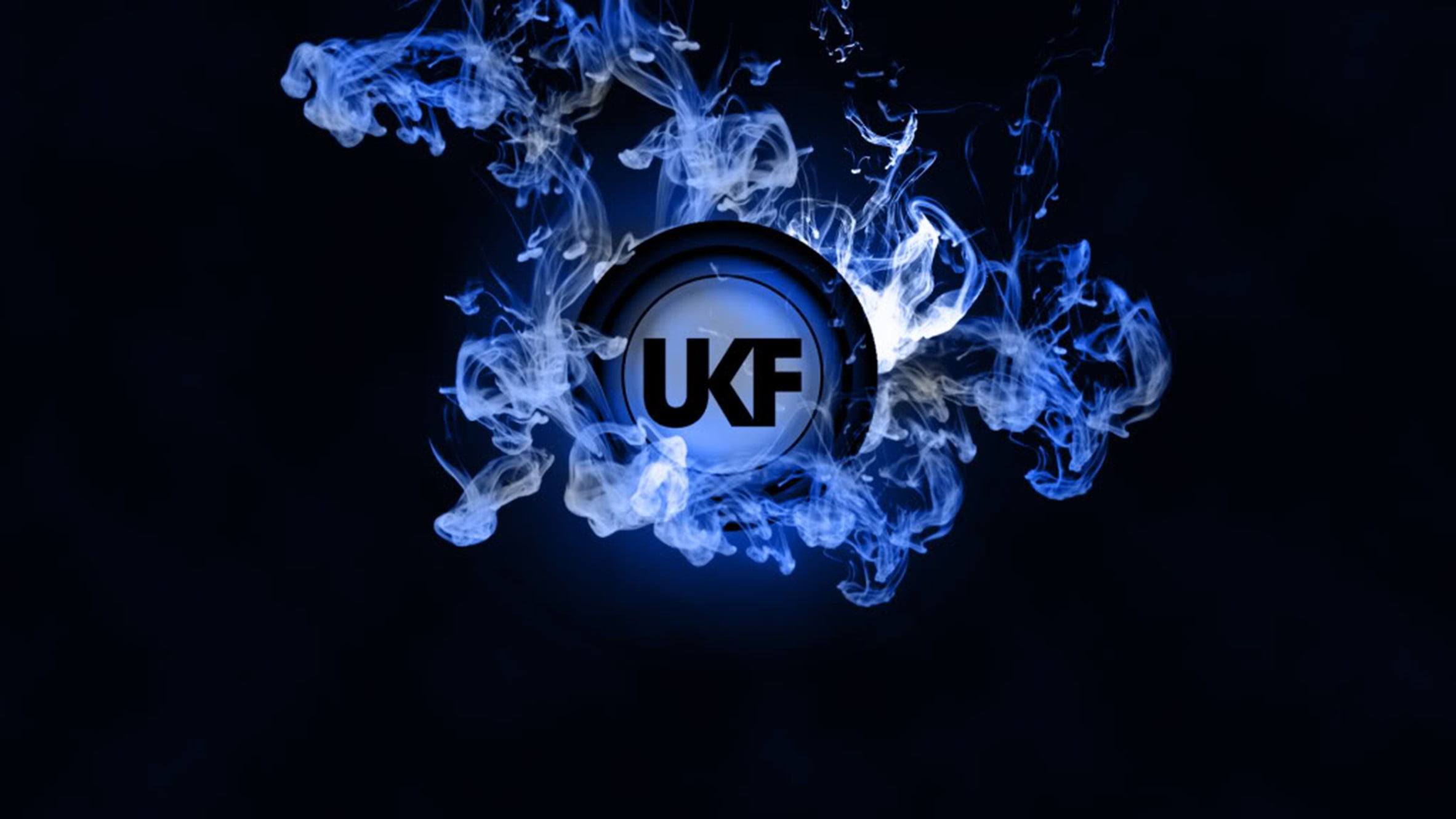 Blue Ukf Logo Drum And Bass Dubstep Smoke HD
