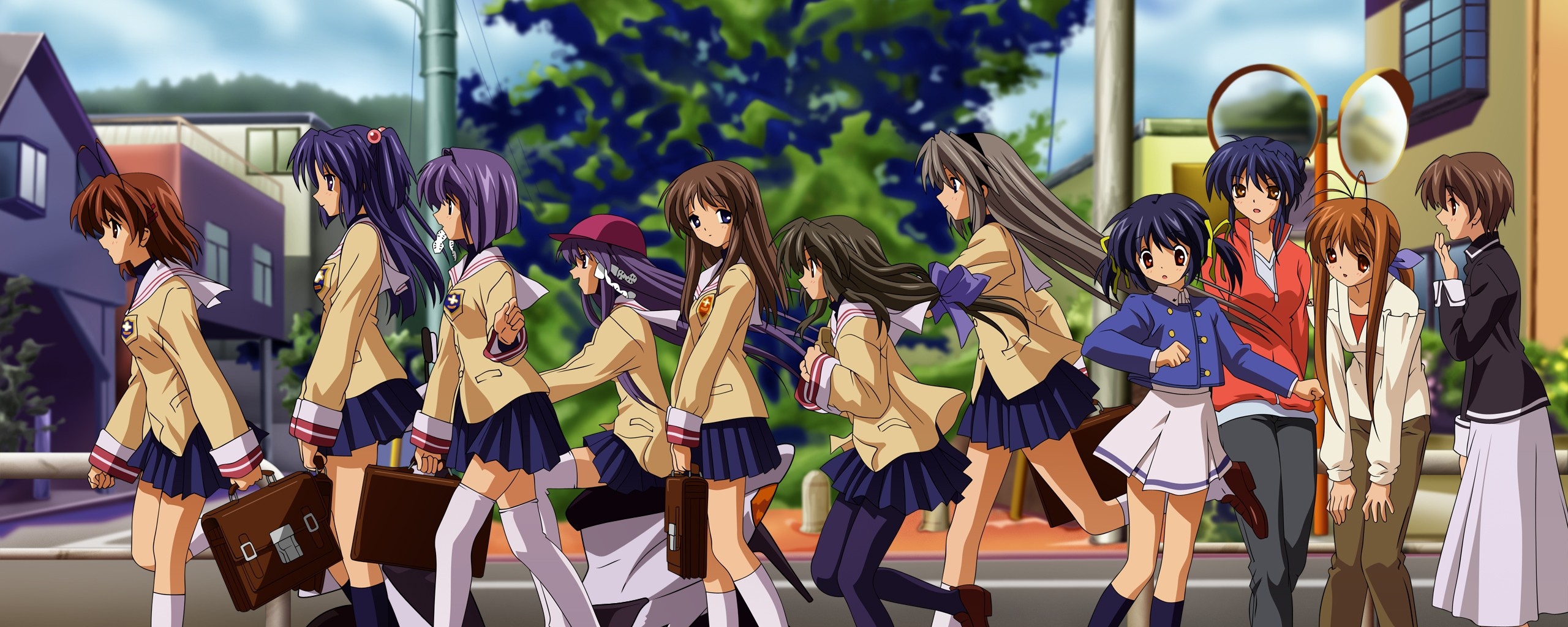 Anime Dual Monitor Background Wallpaper