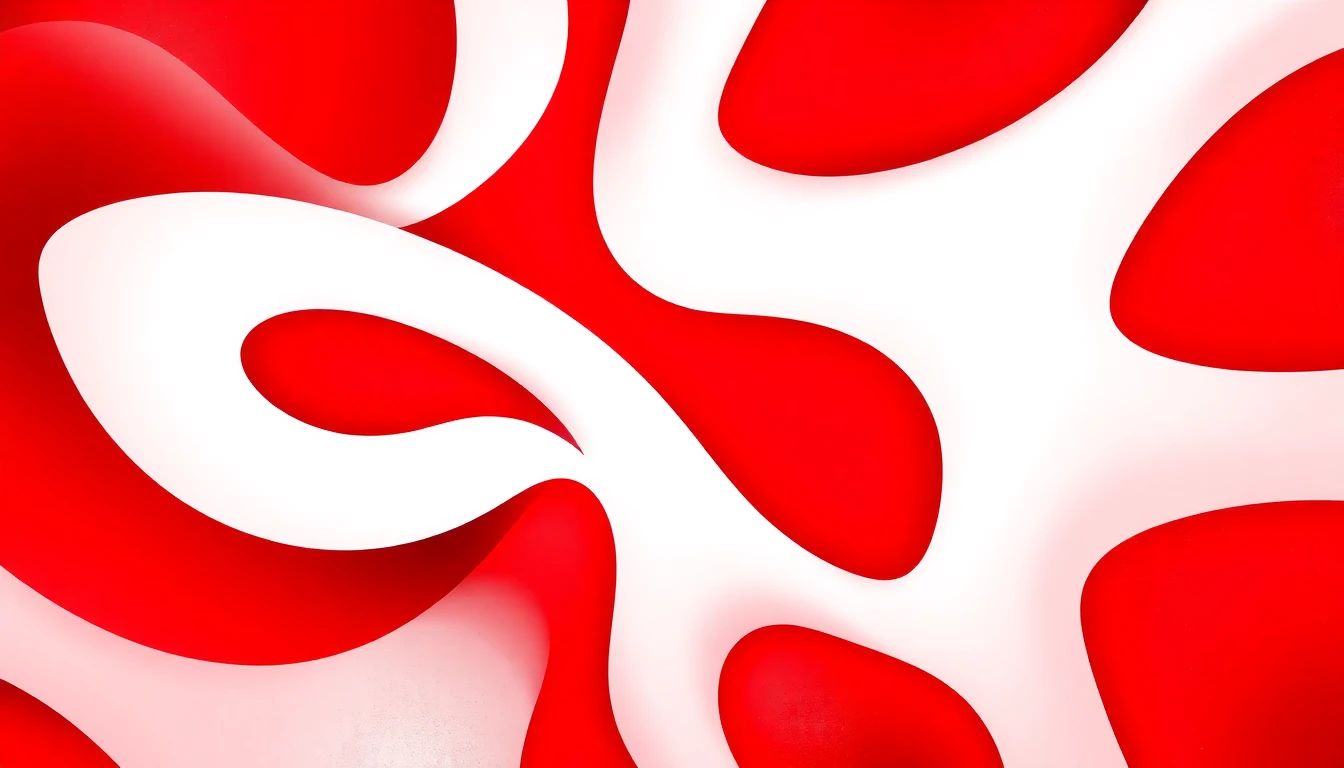Red And White Background