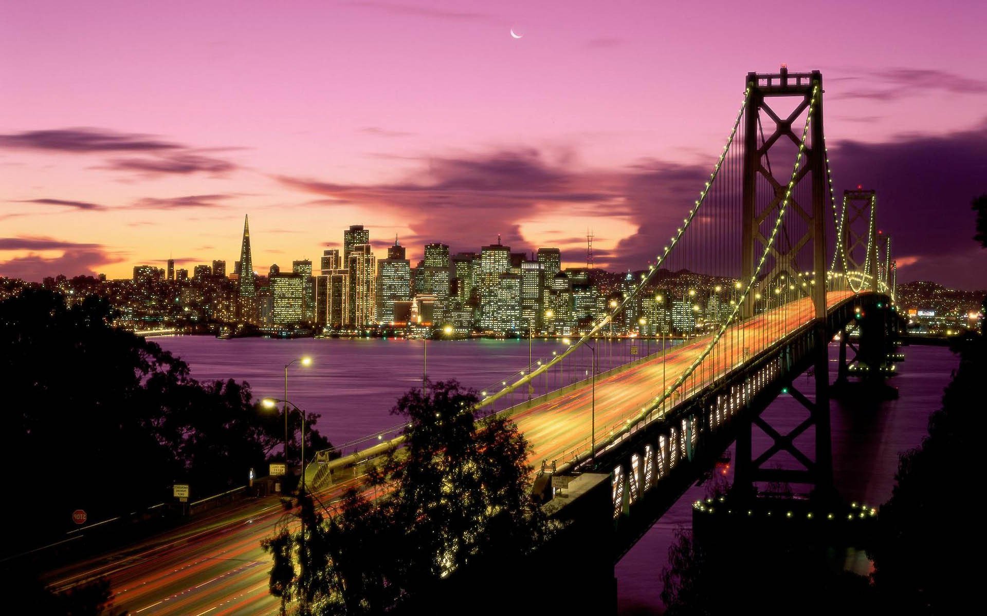 San Francisco Oakland Bay Bridge HD Wallpaper