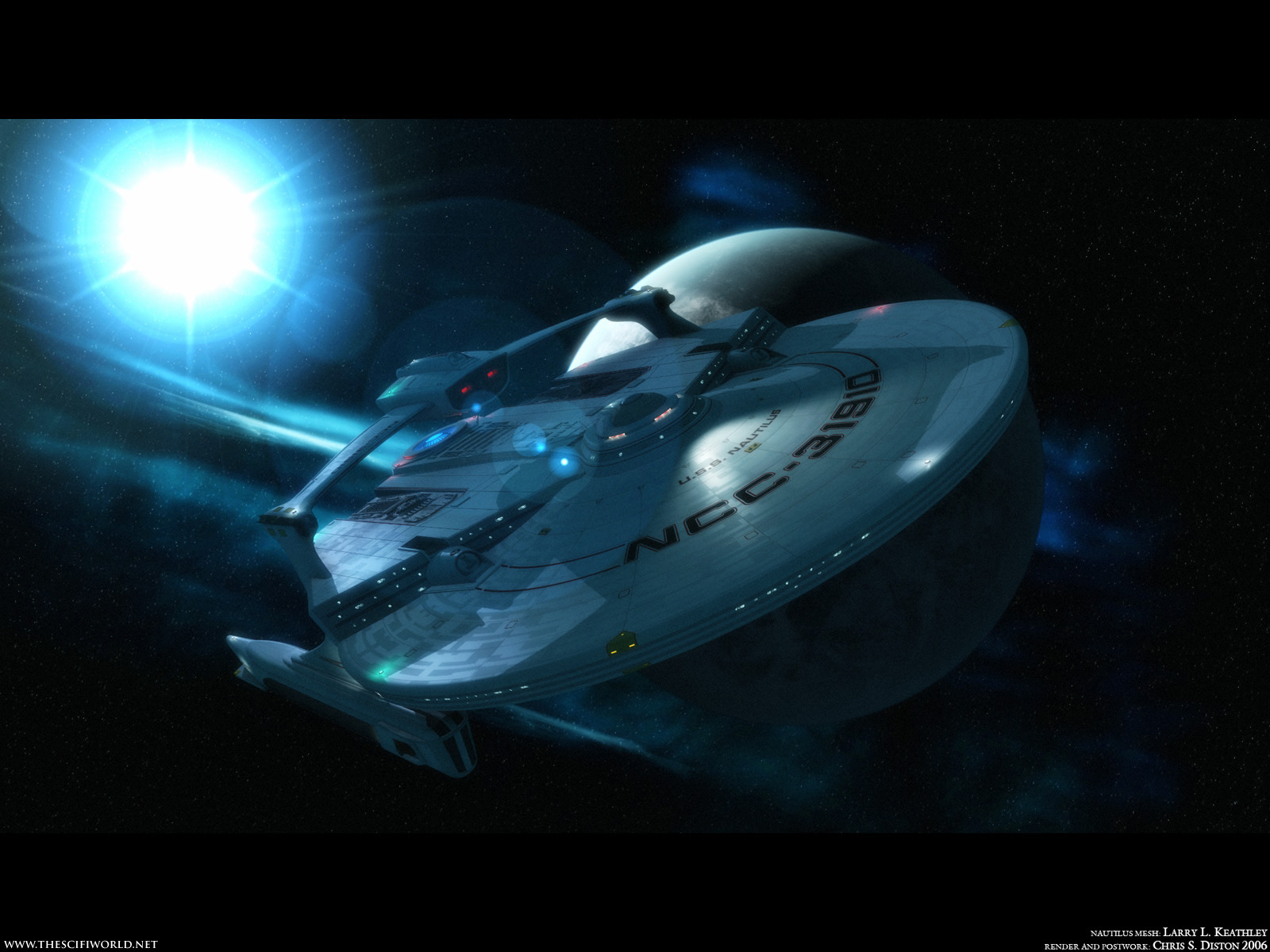 Star Trek USS Nautilus Destroyer Class warship