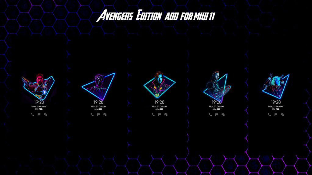 Avengers Edition Aod Always On Display In Redmi K20 Androinterest