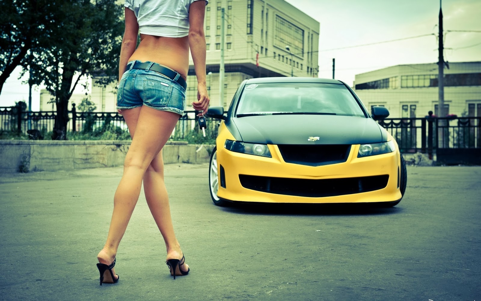 New Hottest Cars Import Models Pics With Sexy Girls HD Wallpaper
