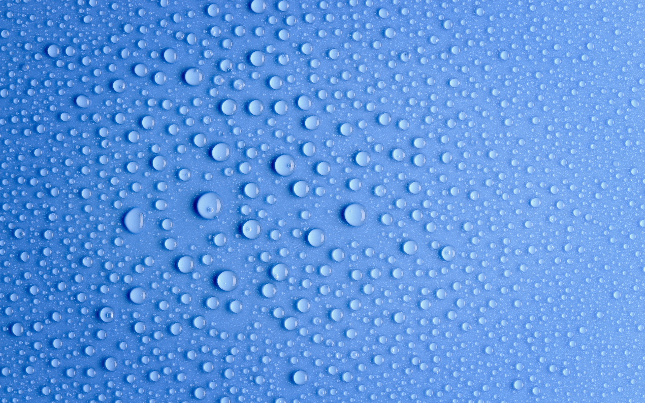 Blue water drops wallpaper 2560x1600 WallpaperUP