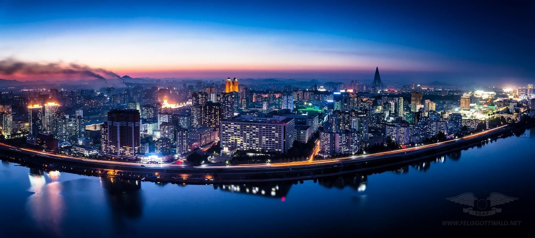 Pyongyang Skyline Desktop Wallpaper