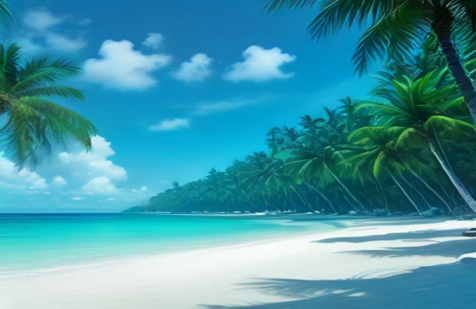 Tropical Island Wallpaper