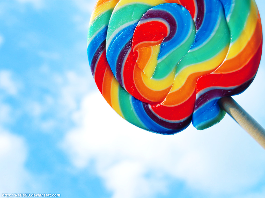 Food Candy Lollipops Rainbows HD Wallpaper Drinks