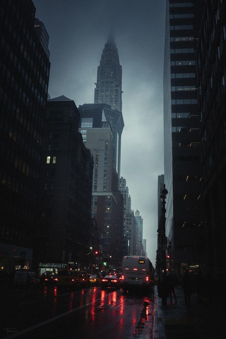 A Rainy Day In Manhattan City Rain Aesthetic