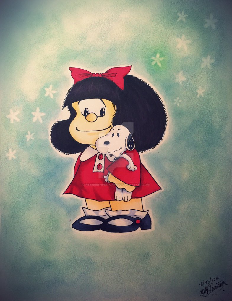 Mafalda And Snoopy By Reverieshiratori Kuu