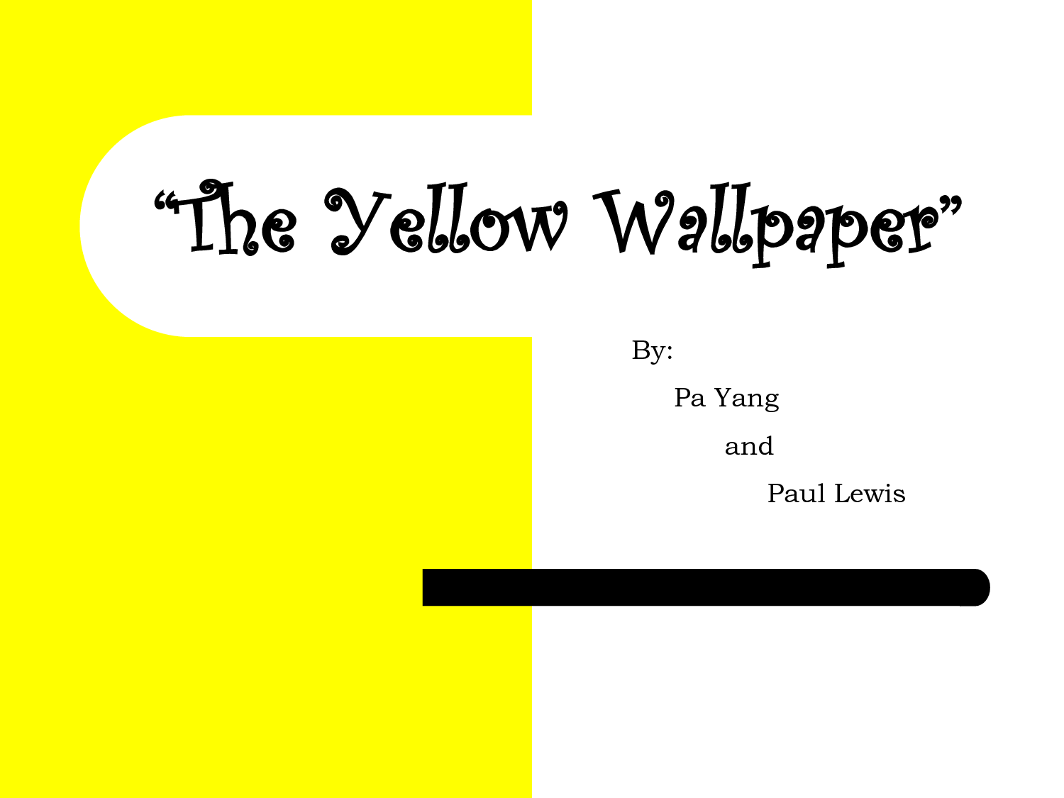 thesis statements on the yellow wallpaper