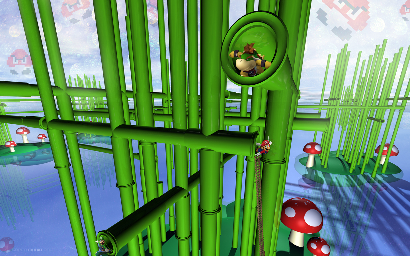3d Wallpaper Mario Land Super Bros