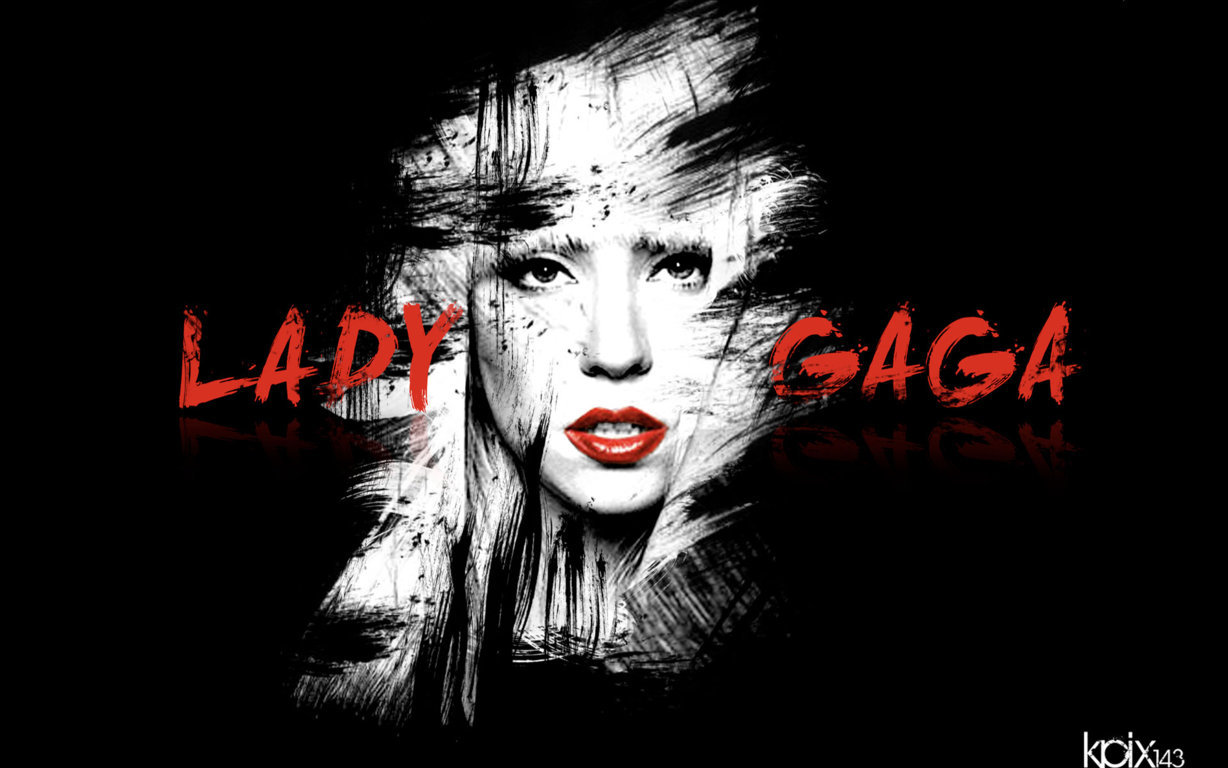 Home Entertainment Music Lady Gaga Painting HD Wallpaper