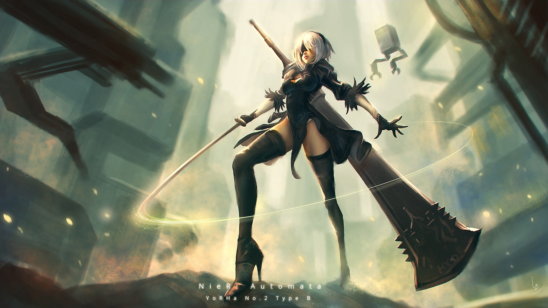 2b Nier Automata HD Laptop Full 1080p 4k Wallpaper Image Photos
