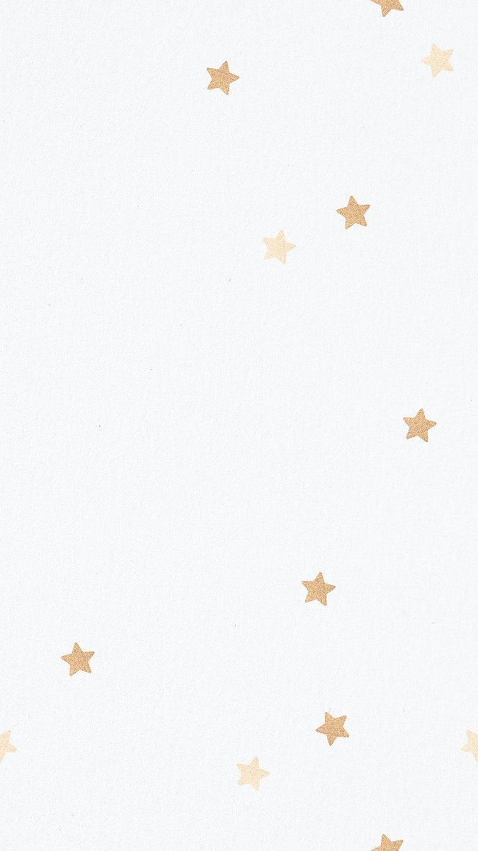 White Background With Gold Stars Pattern Image By Rawpixel