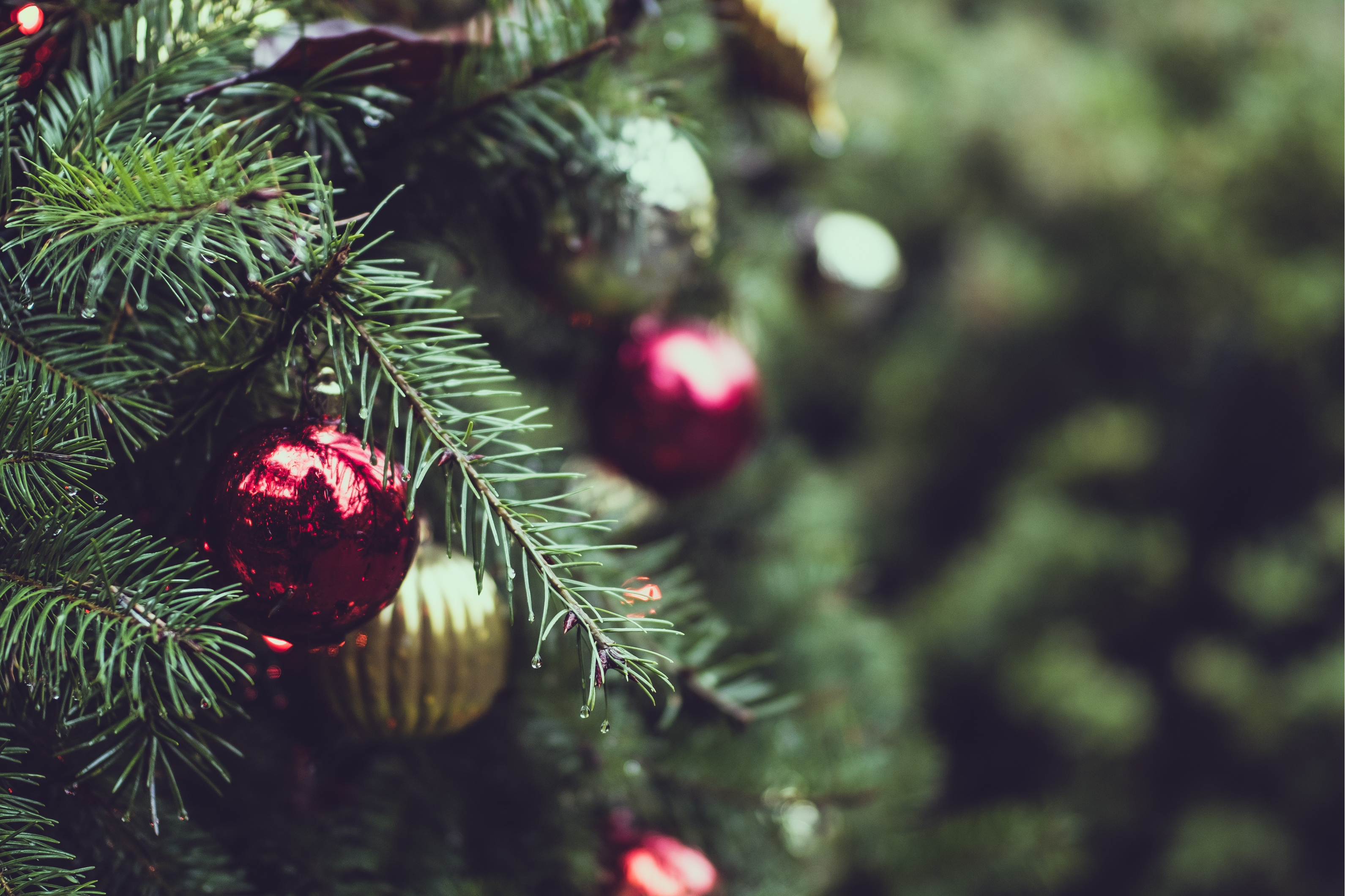 Christmas Tree Ornaments Zoom Background Hq