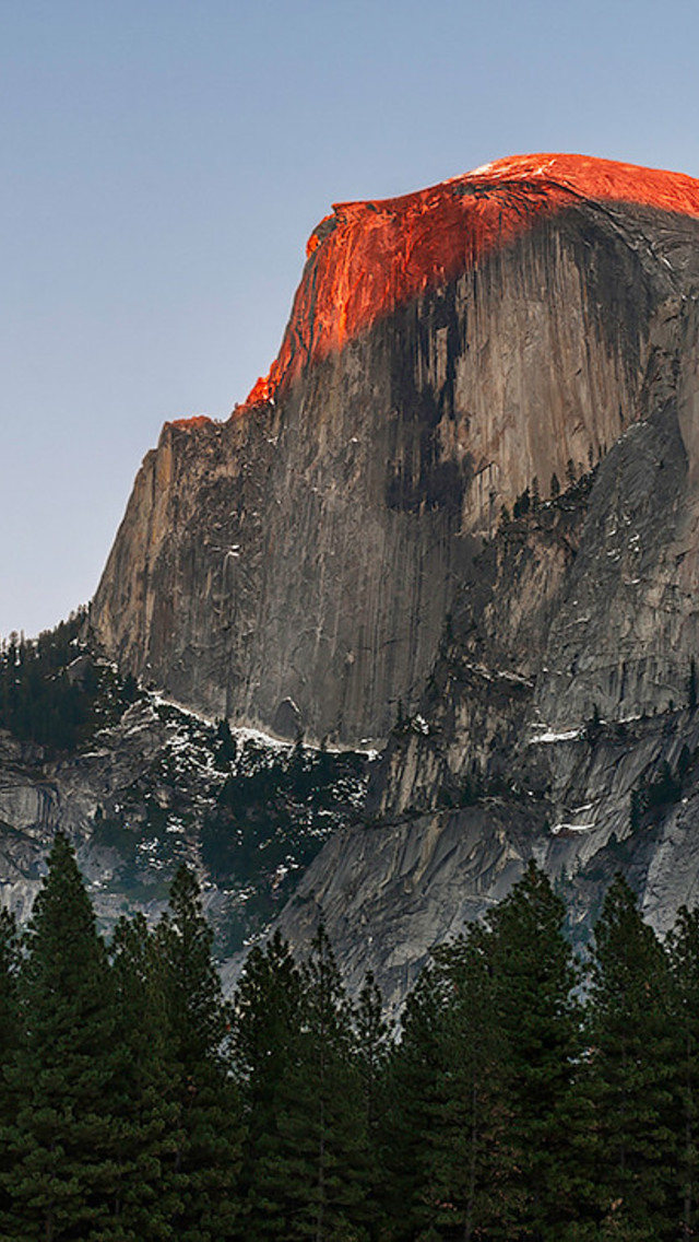 iPhone Wallpaper Half Dome Yosemite National Park