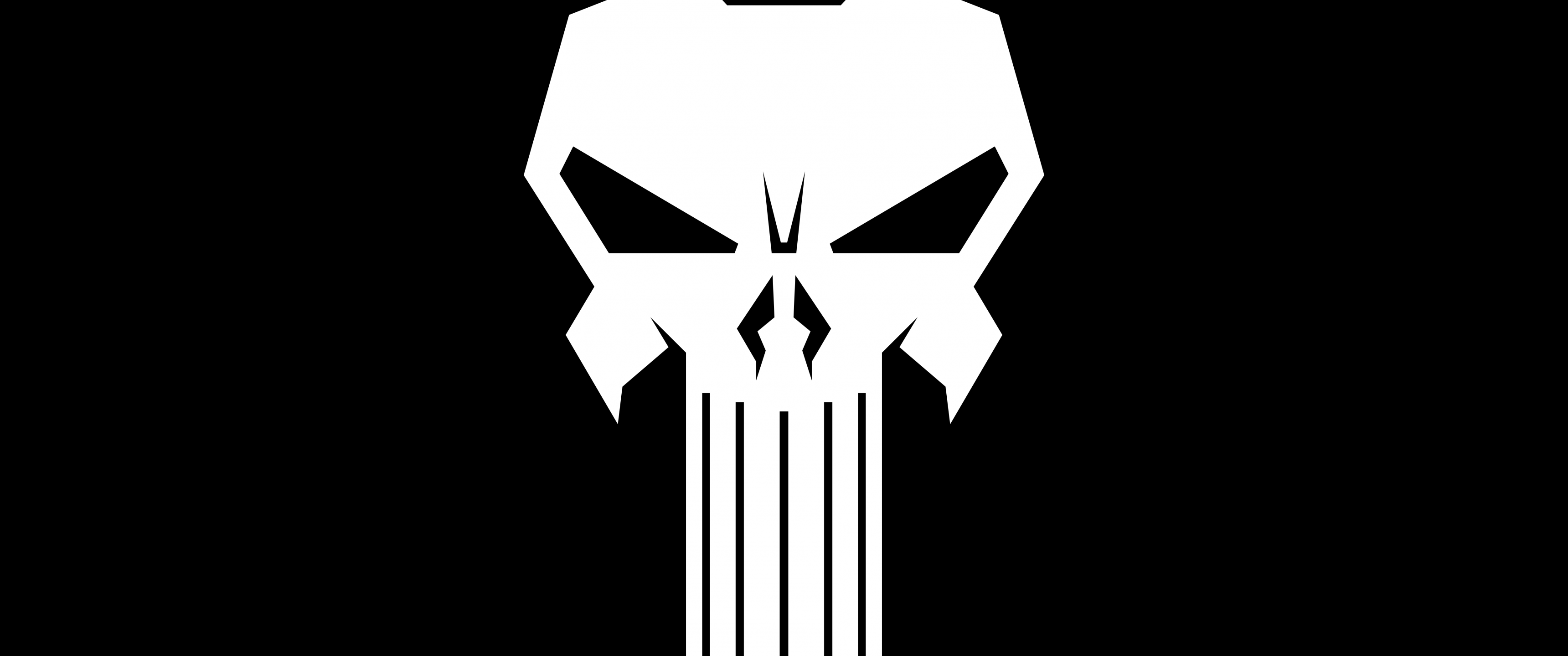 The Punisher Logo Wallpaper 4k Black Amoled 5k 8k