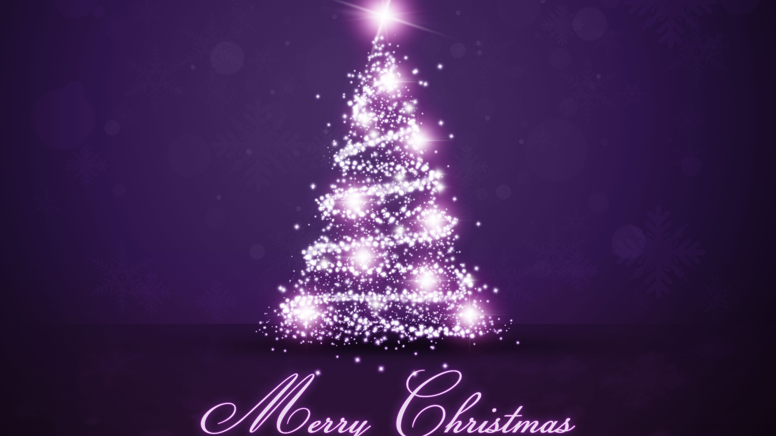 Tree For New Year On The Violet Background Desktop Wallpaper