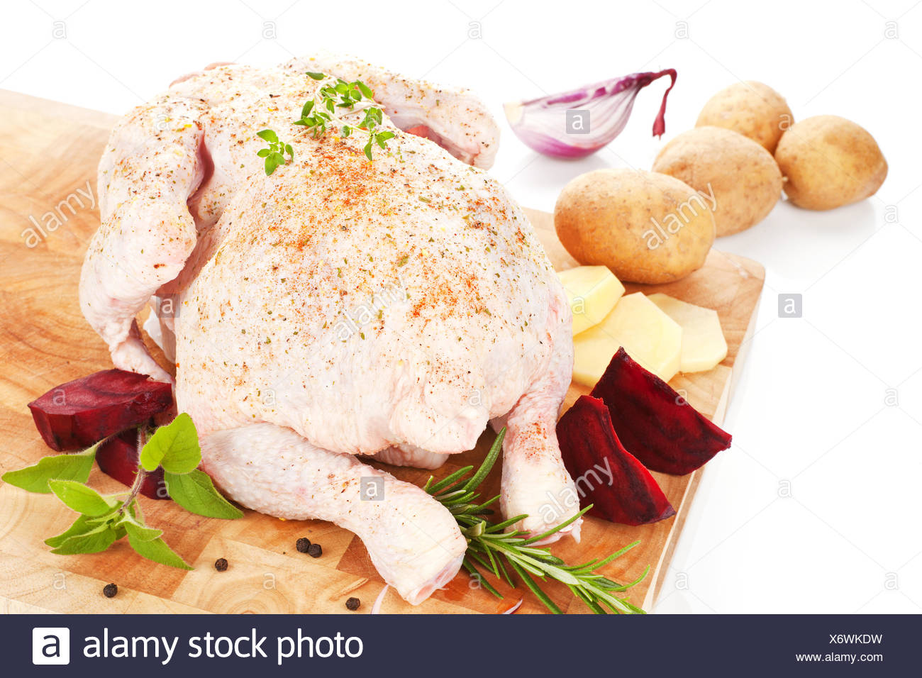 Poultry Background Delicious Raw Chicken Stock Photo