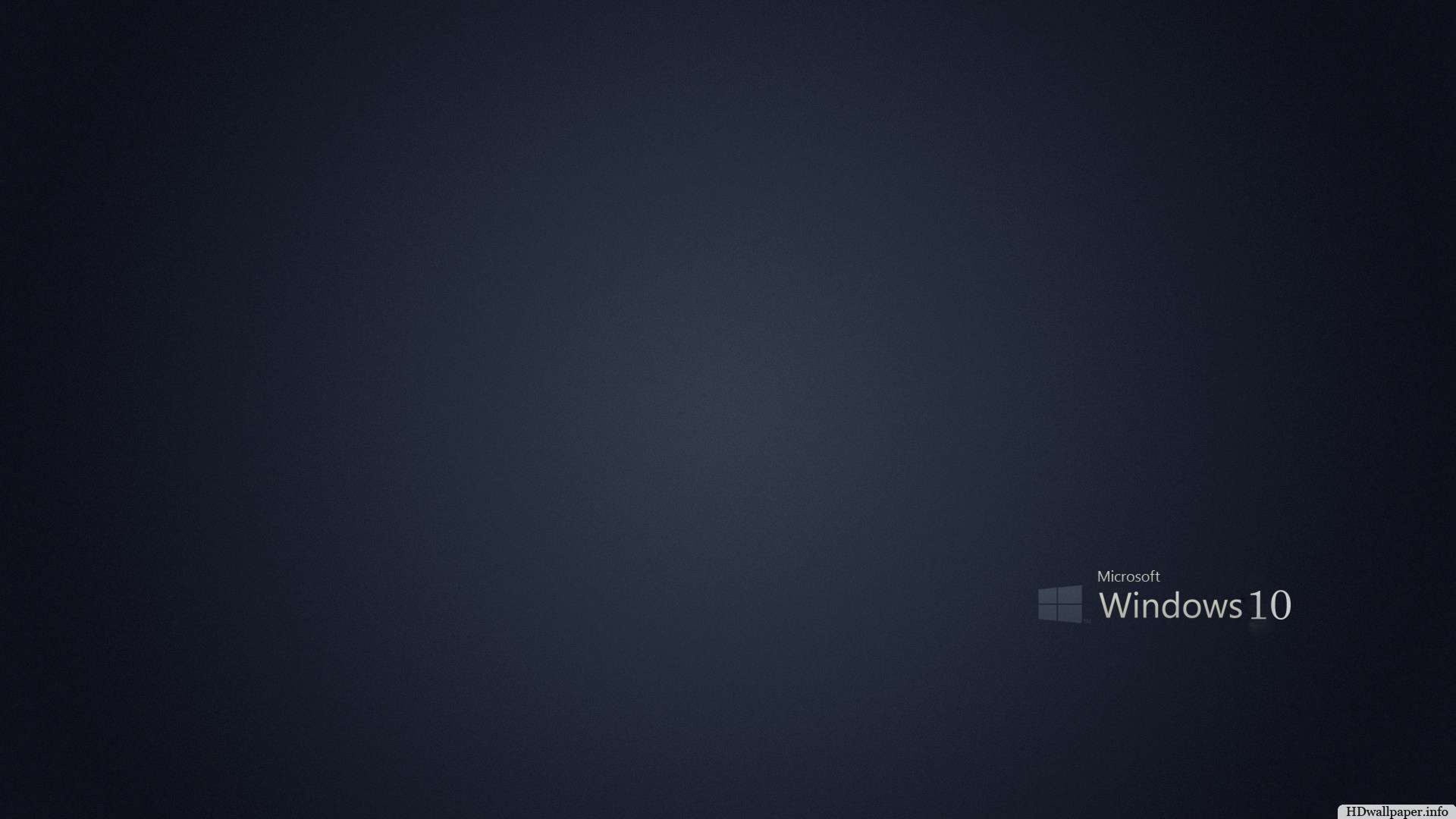 Dark Blue Windows 10 Background 4K Wallpaper