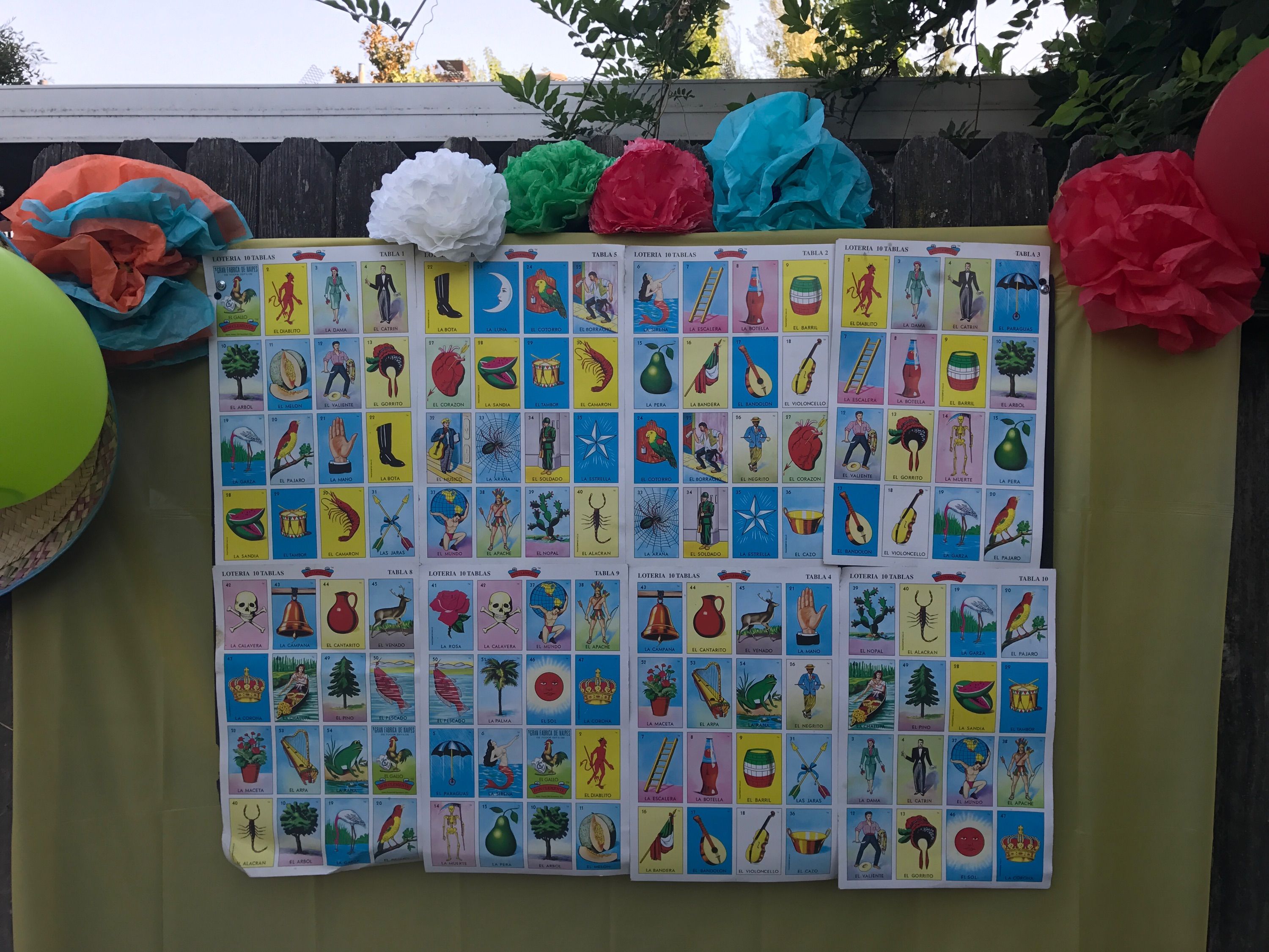 Loteria Photo Booth Backdrop Mexican Themed Weddings