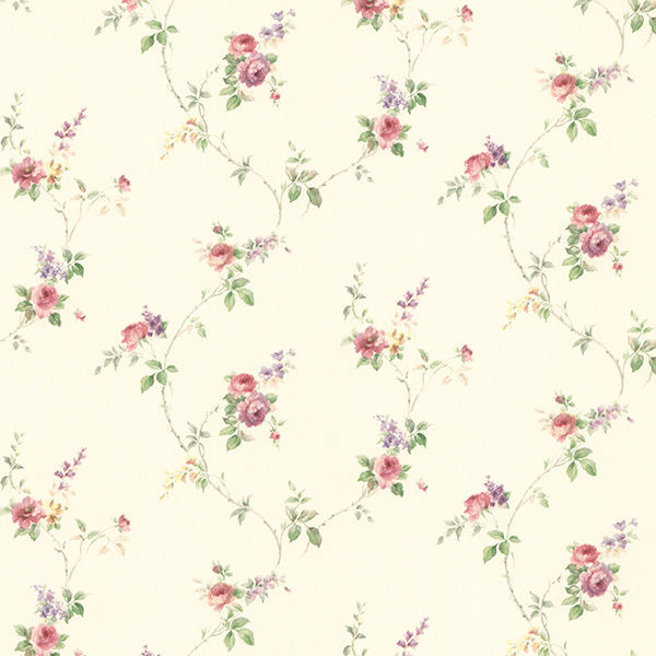 Pr33808 Mini Print Floral Leaves Wallpaper