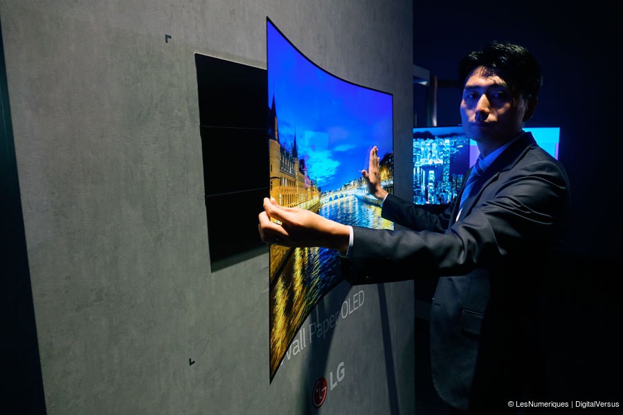 The Wall Paper Oled Is Less Than A Millimeter Thick