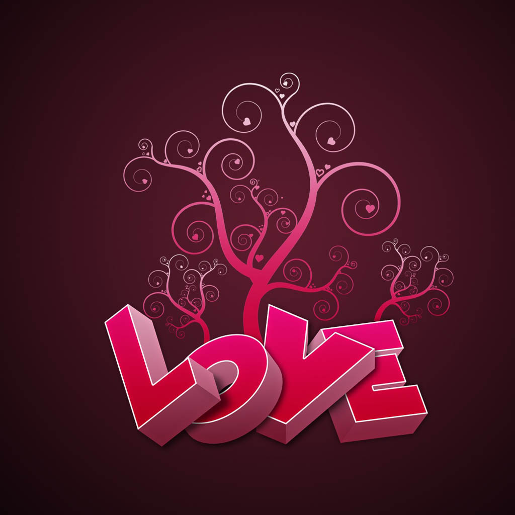 Love In Pink iPad Wallpaper iPhone
