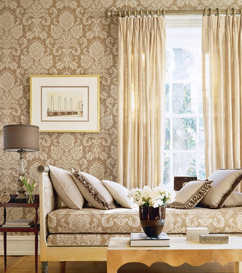 How to Use Matching Wallpaper and Fabric in Your Home