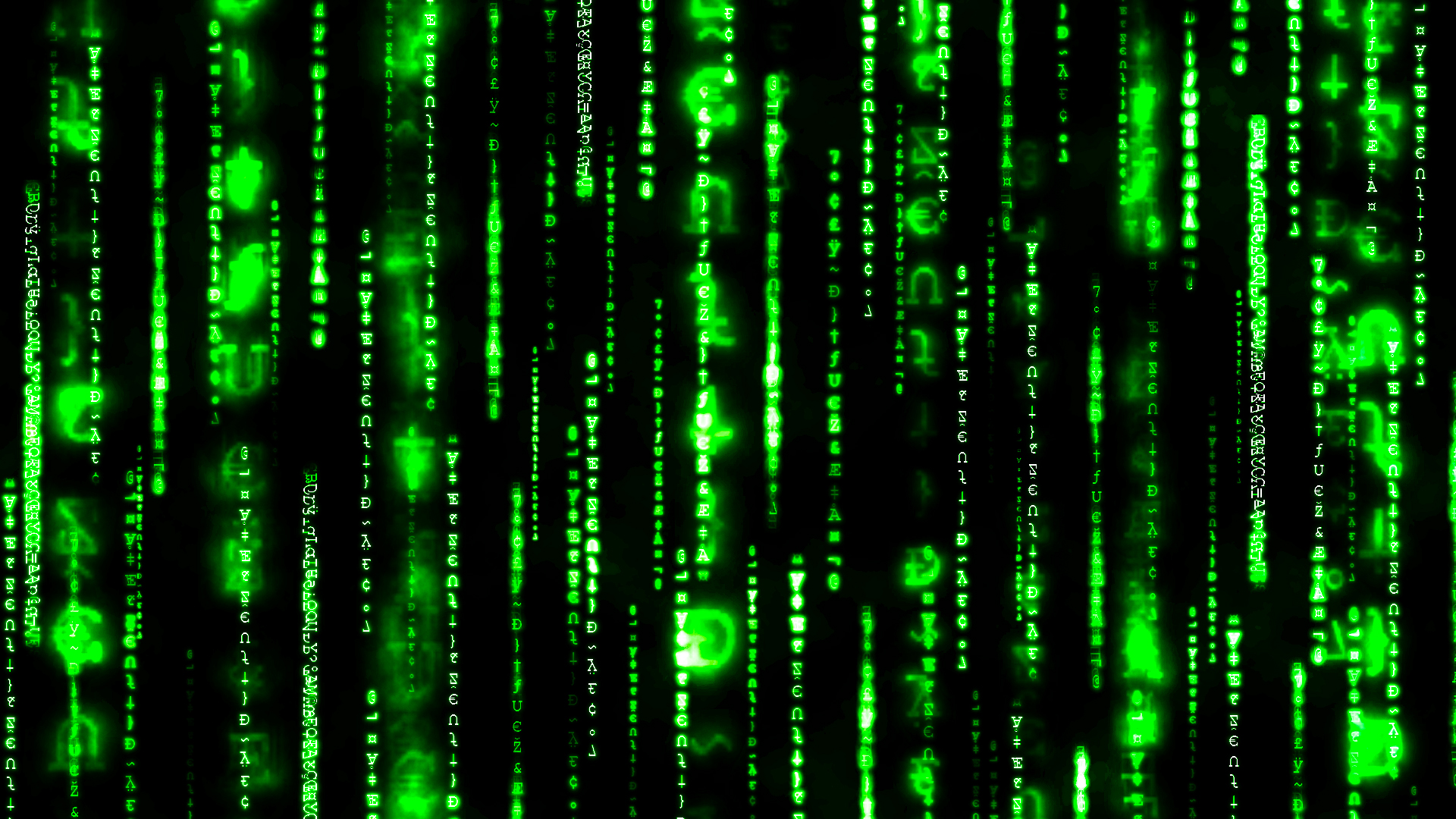 Moving Background Matrix Code Animated Binary