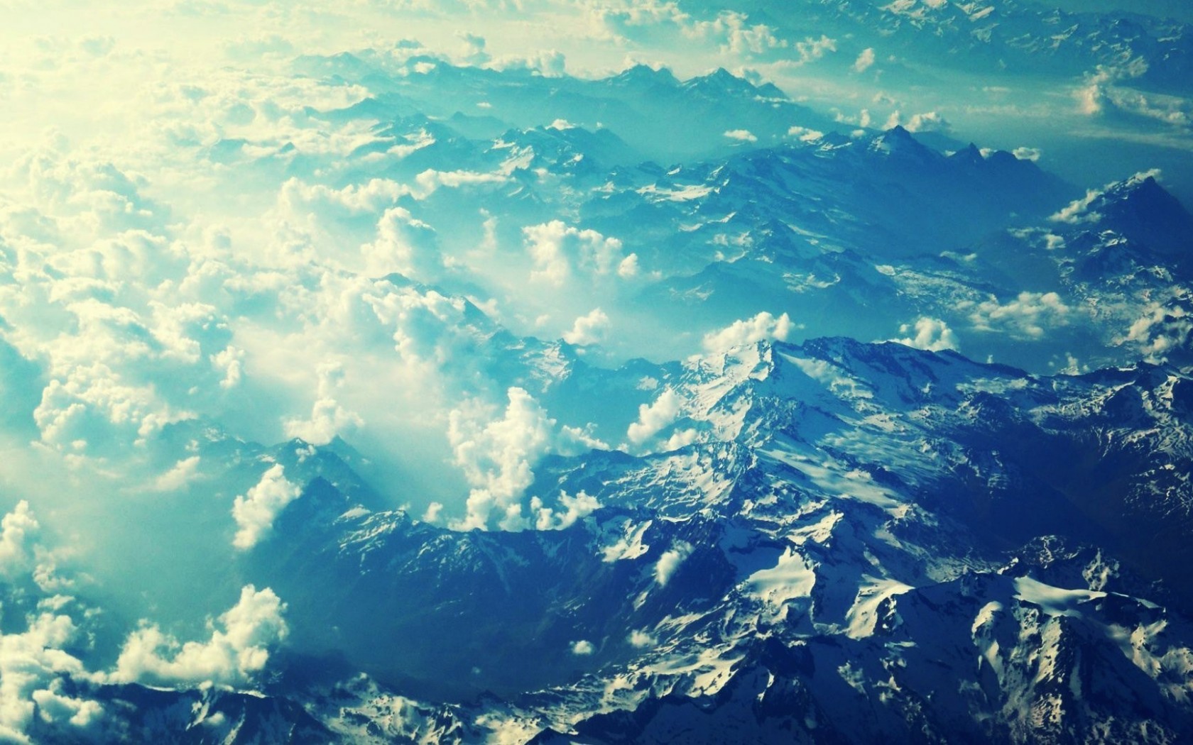 Aerial view of mountains Widescreen and Full HD Wallpapers