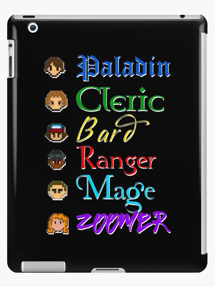 Stranger Things The Party For Dark Background iPad Case