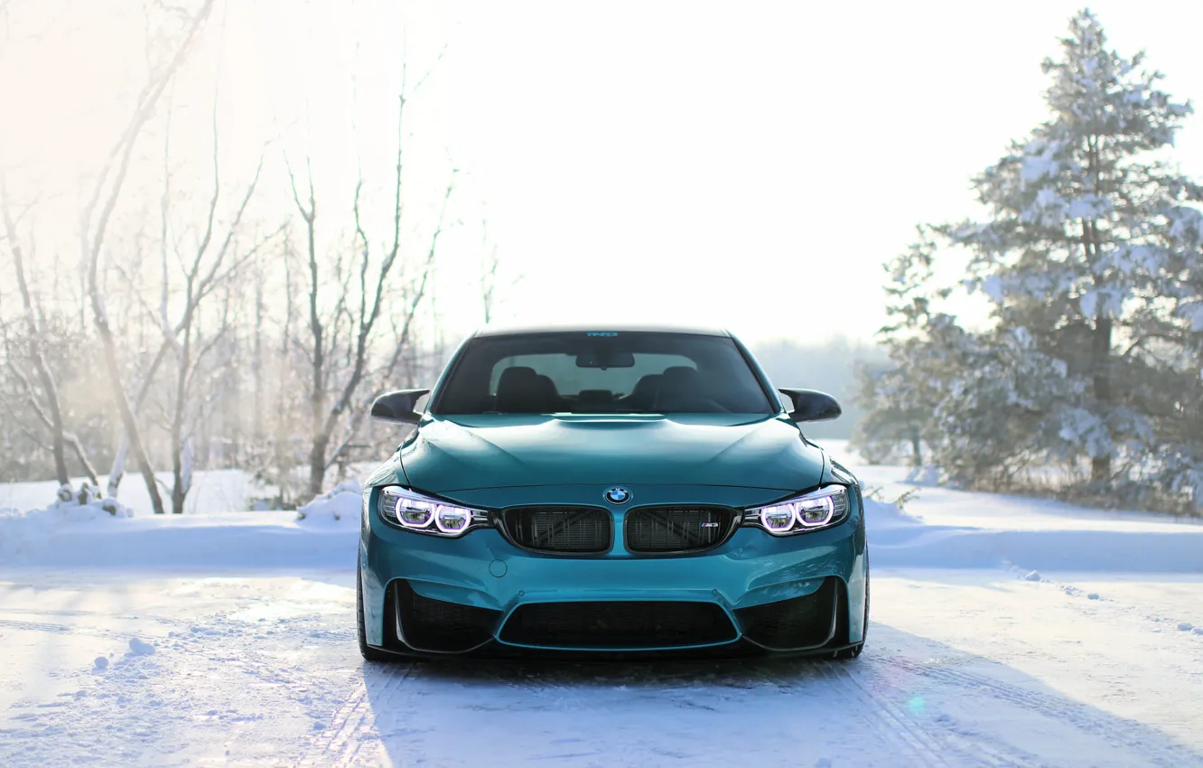 Wallpaper Bmw Blue Winter Snow Face F80 Image For Desktop
