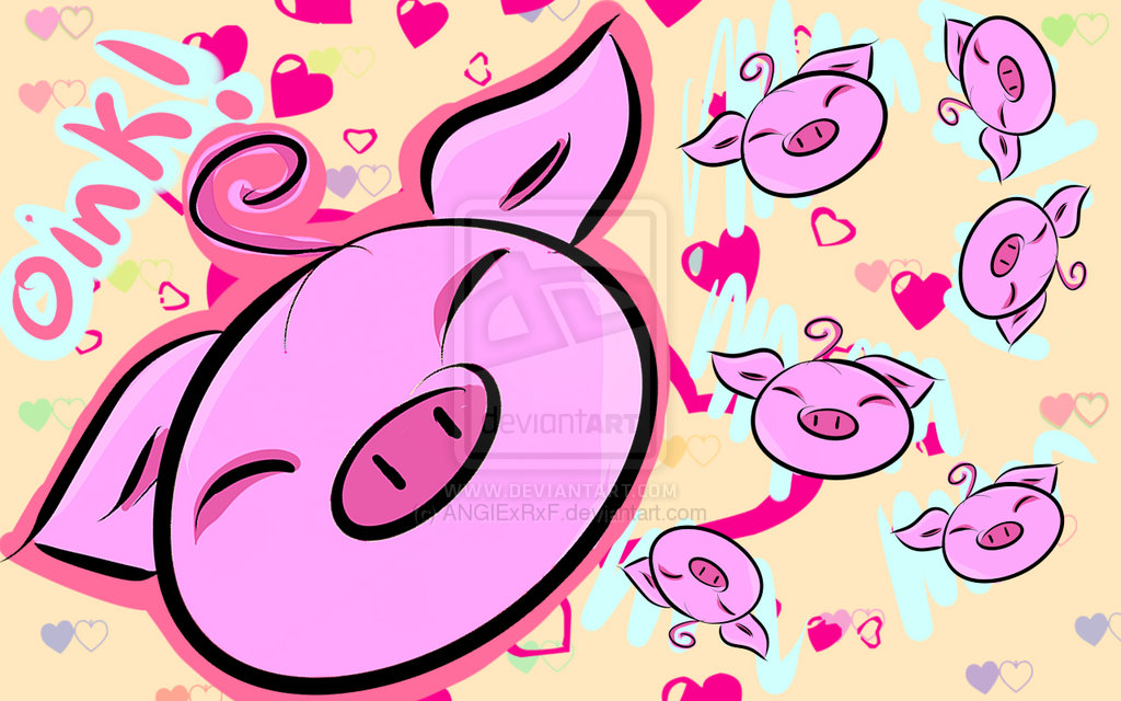 Cute Piglet Wallpaper Piggy By Angiexrxf