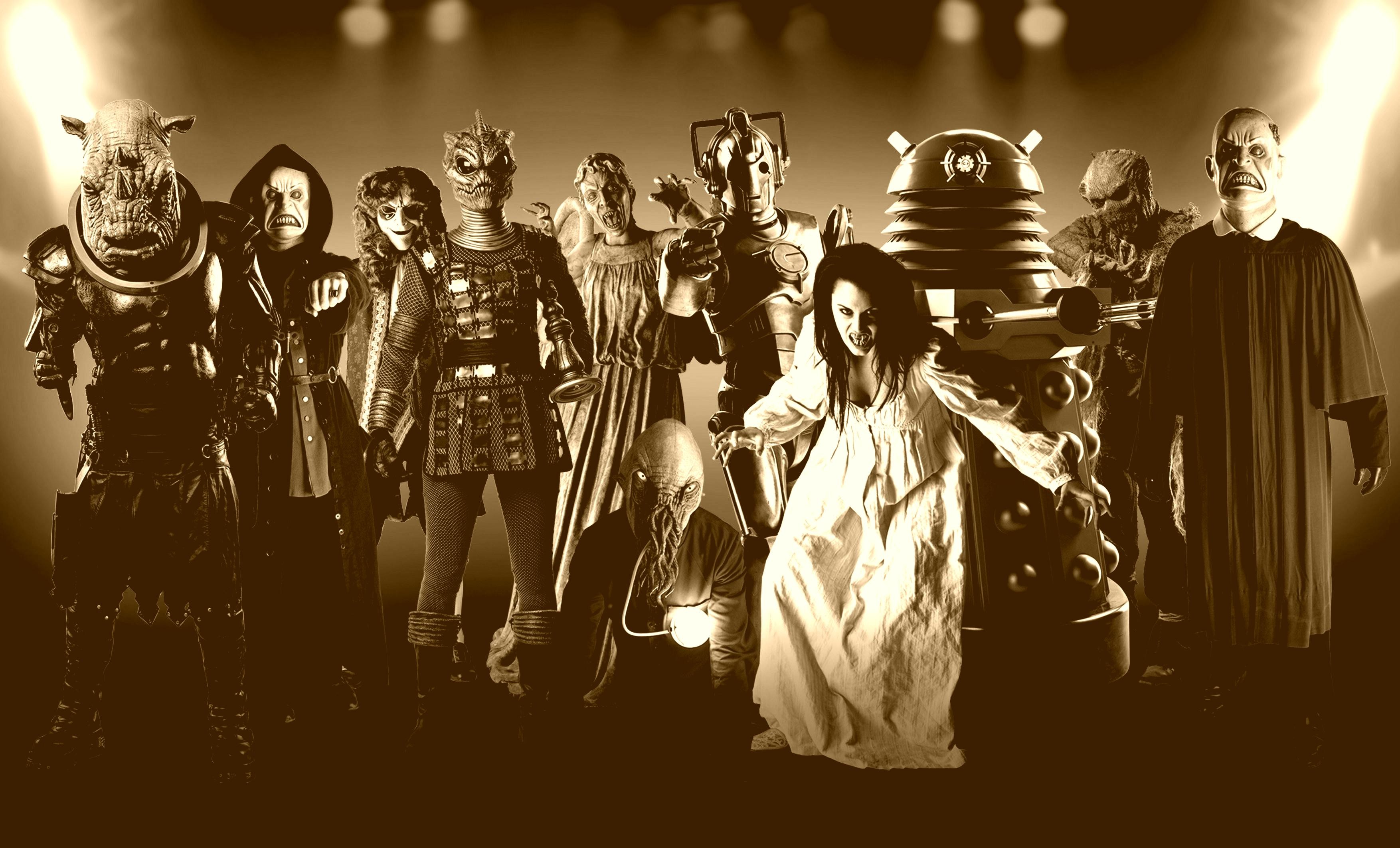Cybermen Doctor Who Daleks Villians Wallpaper New HD