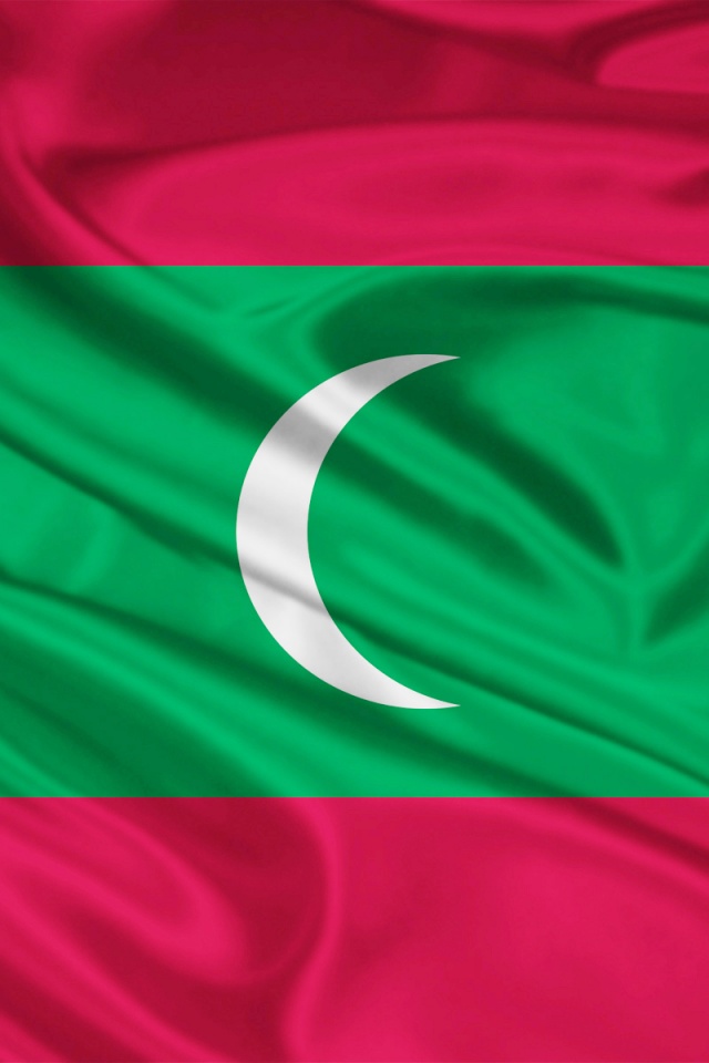 Maldives Flag iPhone Wallpaper